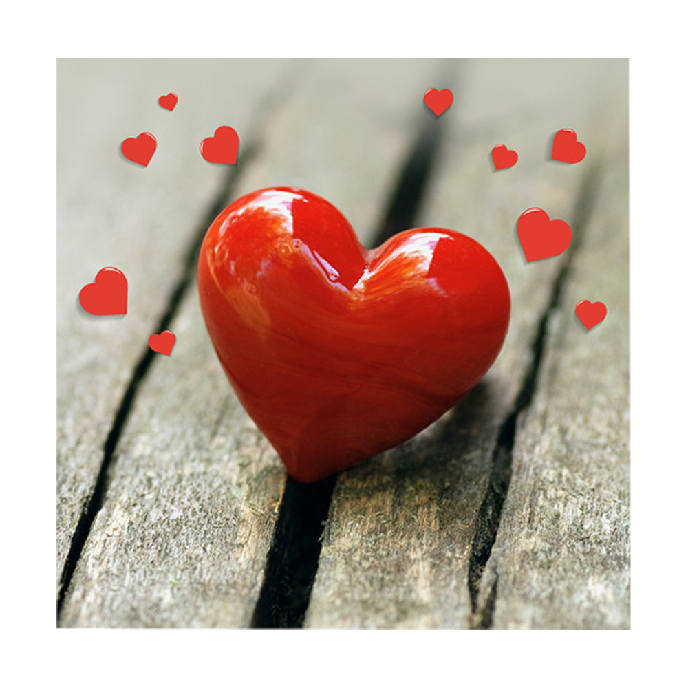 Lot de 20 serviettes papier coeur