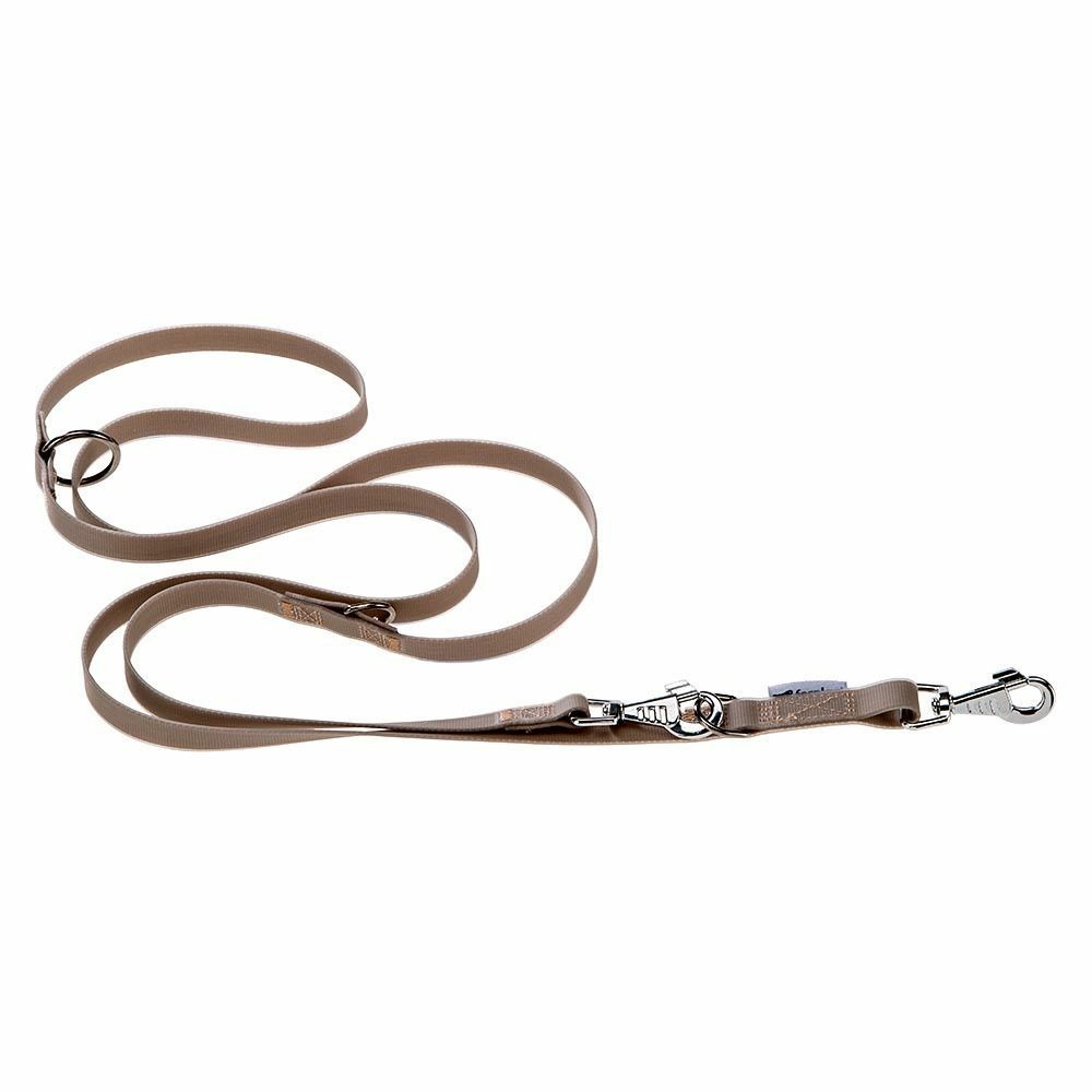 Laisse de dressage pour chiens evolution ga16/200 hypoallergénique, lavable, poignée rembourrée, taupe