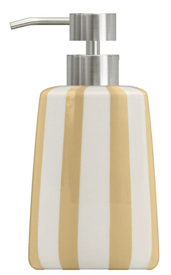 5five - distributeur de savon strio à rayures orange blé 400ml