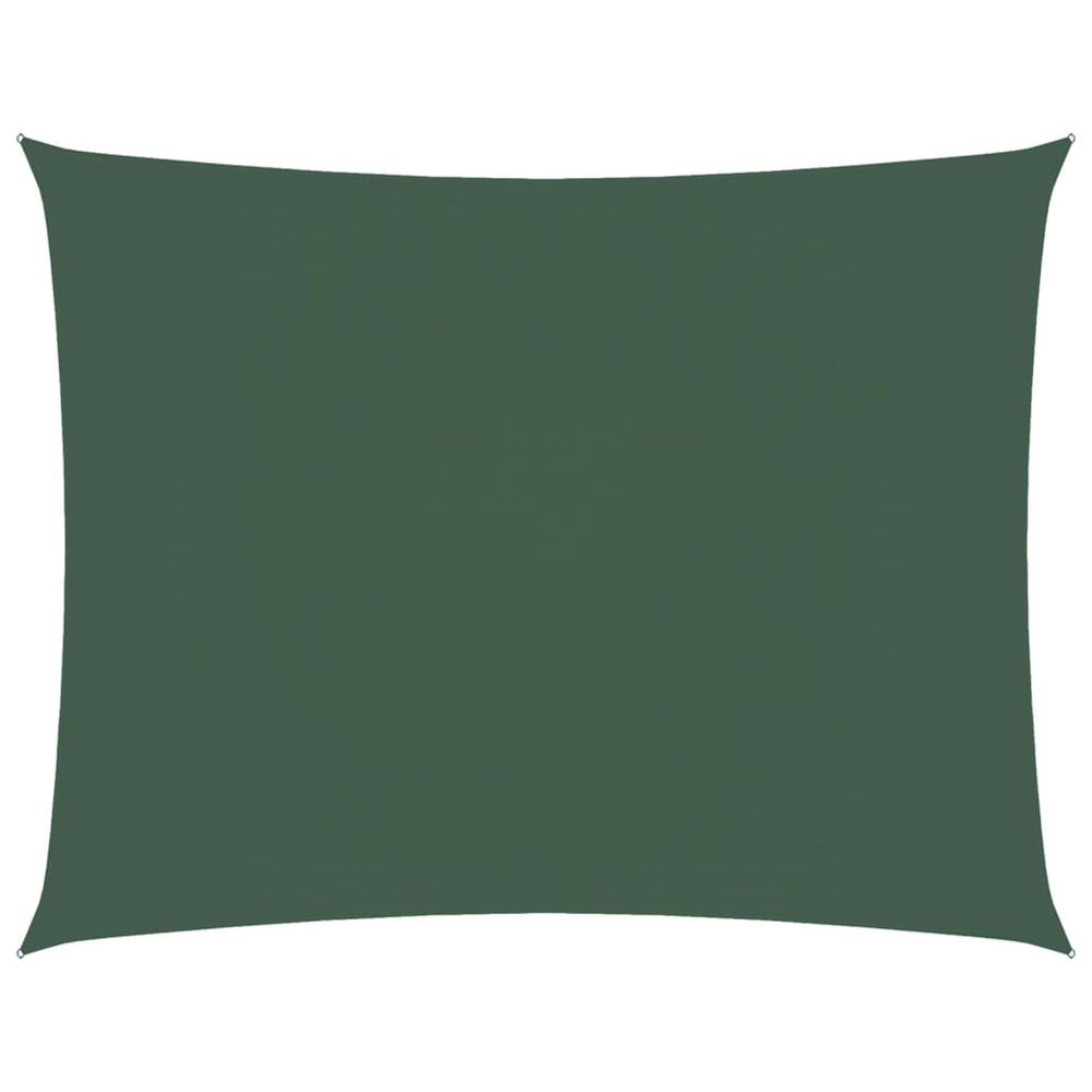 Voile de parasol tissu oxford rectangulaire 3x4,5 m vert foncé