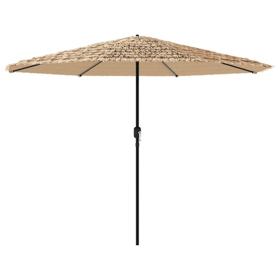 Parasol de jardin avec mât en acier marron 324x324x247 cm