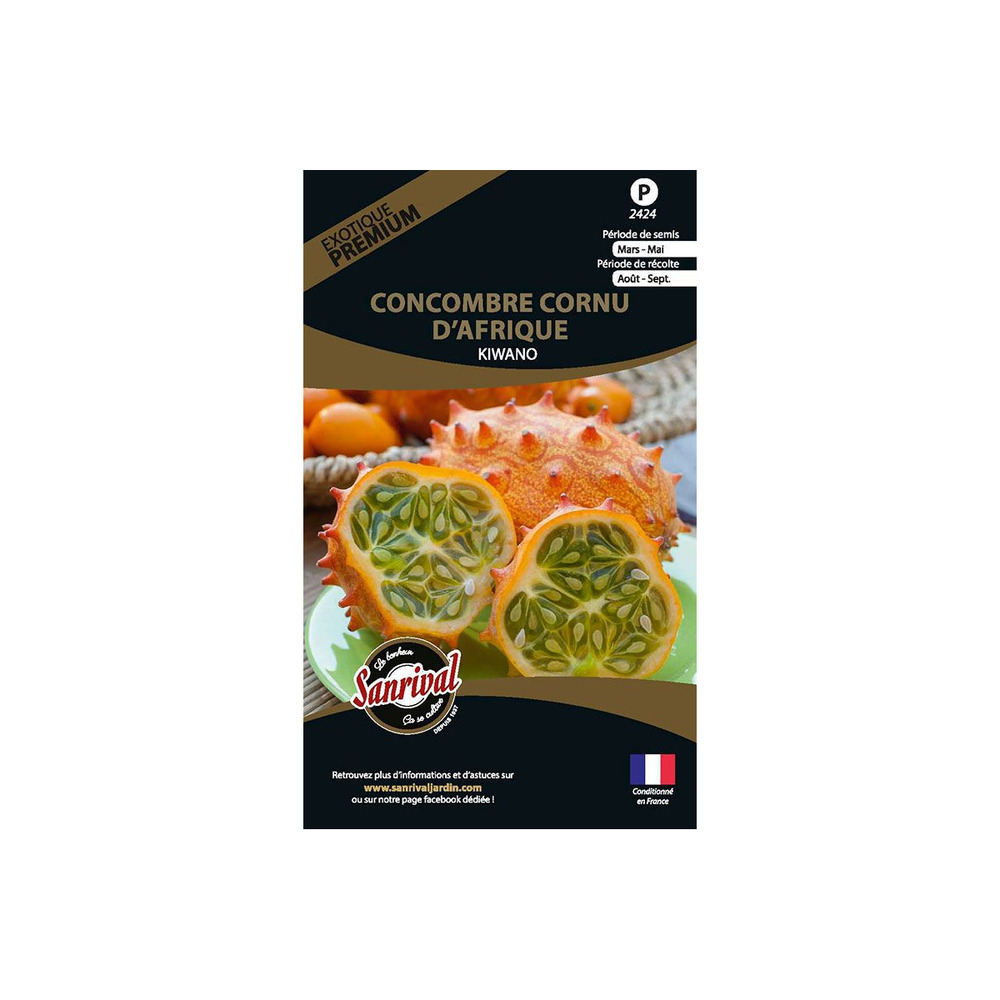 Graines potagères premium concombre cornu d'afrique