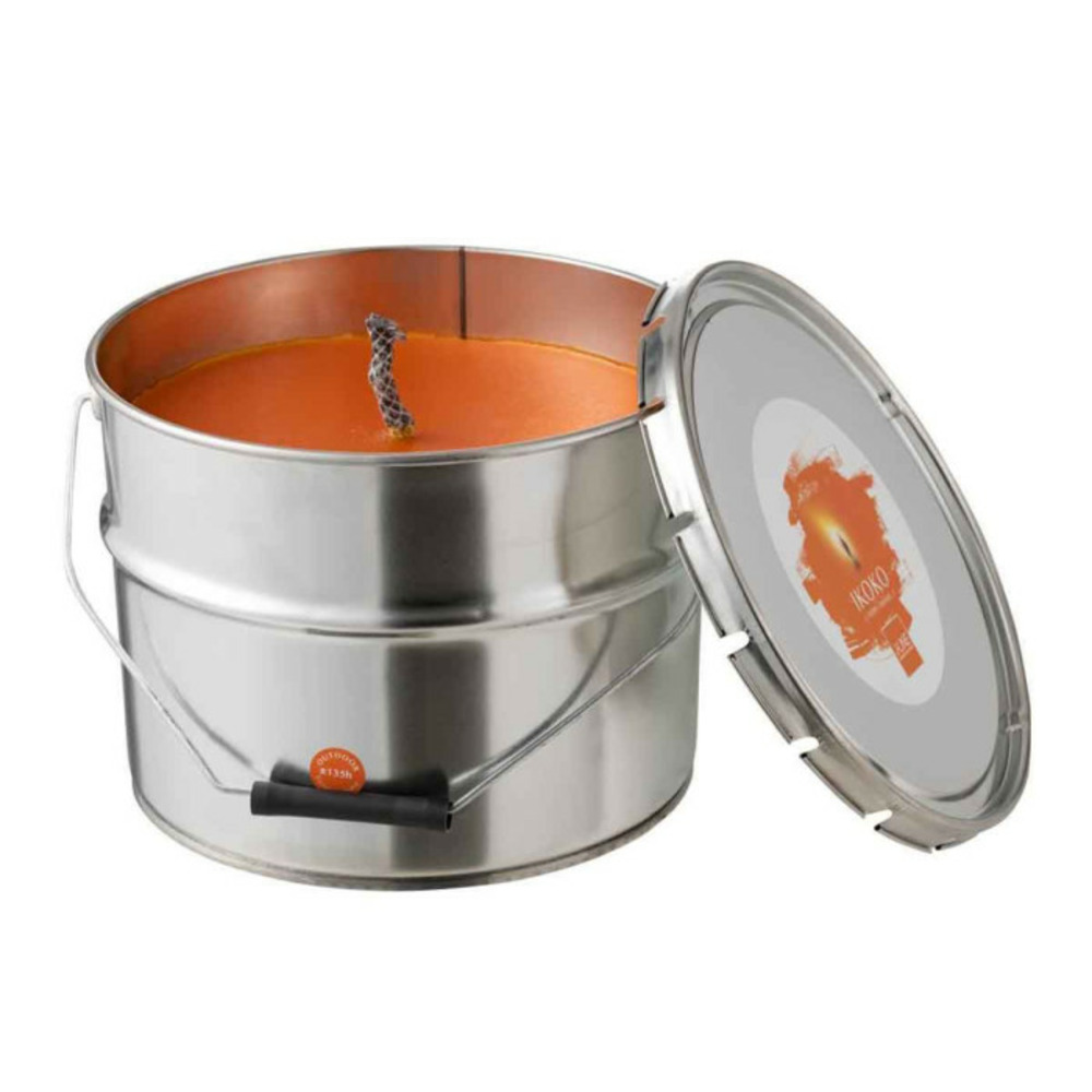Bougie parfumée ikoko citronnelle 28cm orange