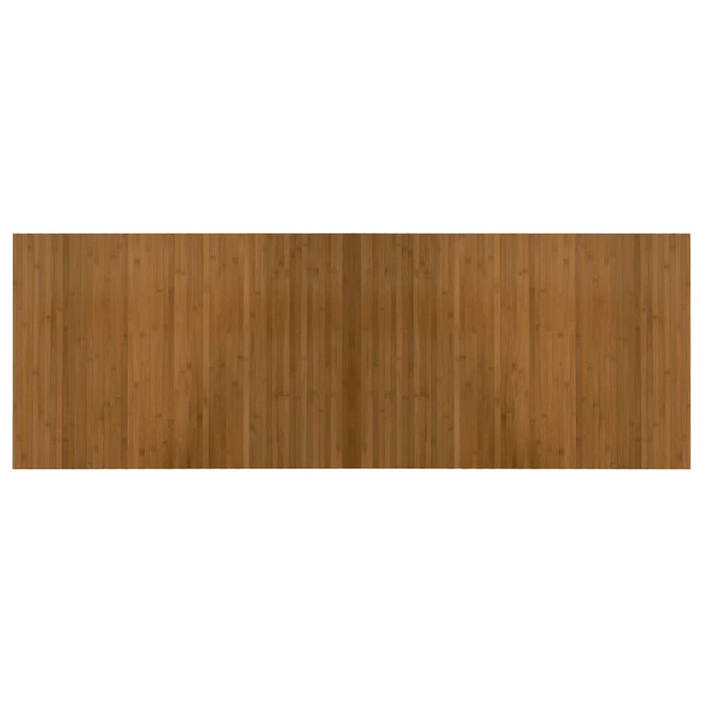 Tapis rectangulaire marron 70x200 cm bambou