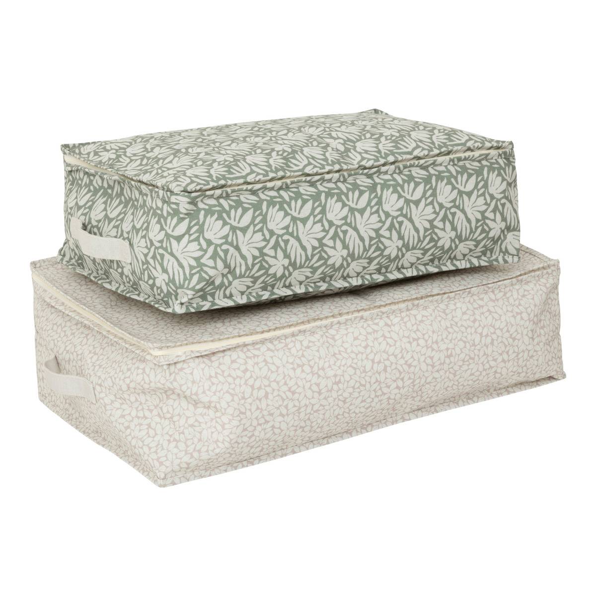 5five - lot de 2 housses de rangement imprimées florea