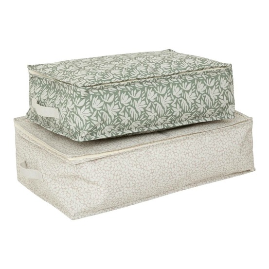 5five - lot de 2 housses de rangement imprimées florea