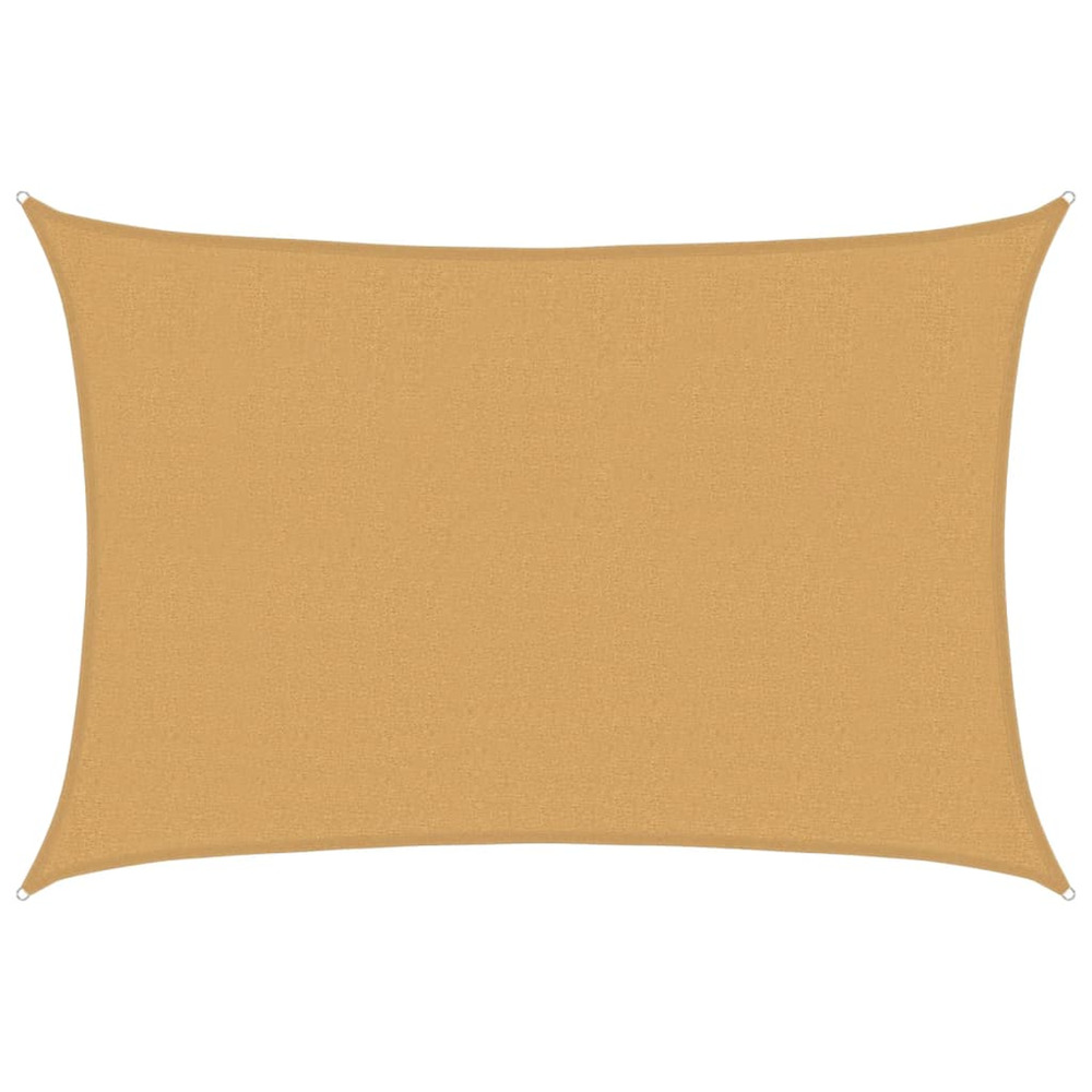 Voile d'ombrage 160 g/m² rectangulaire sable 2,5x4 m pehd
