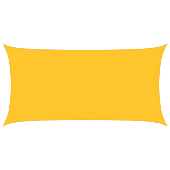 Voile d'ombrage 160 g/m² rectangulaire jaune 4x7 m pehd