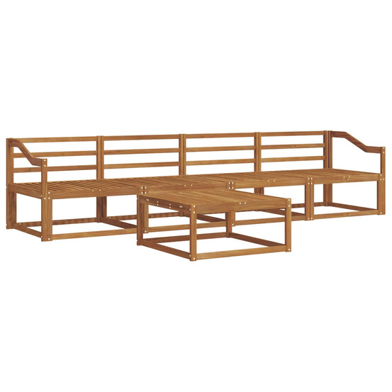 Ensemble de canapés d'extérieur 5 pcs naturel