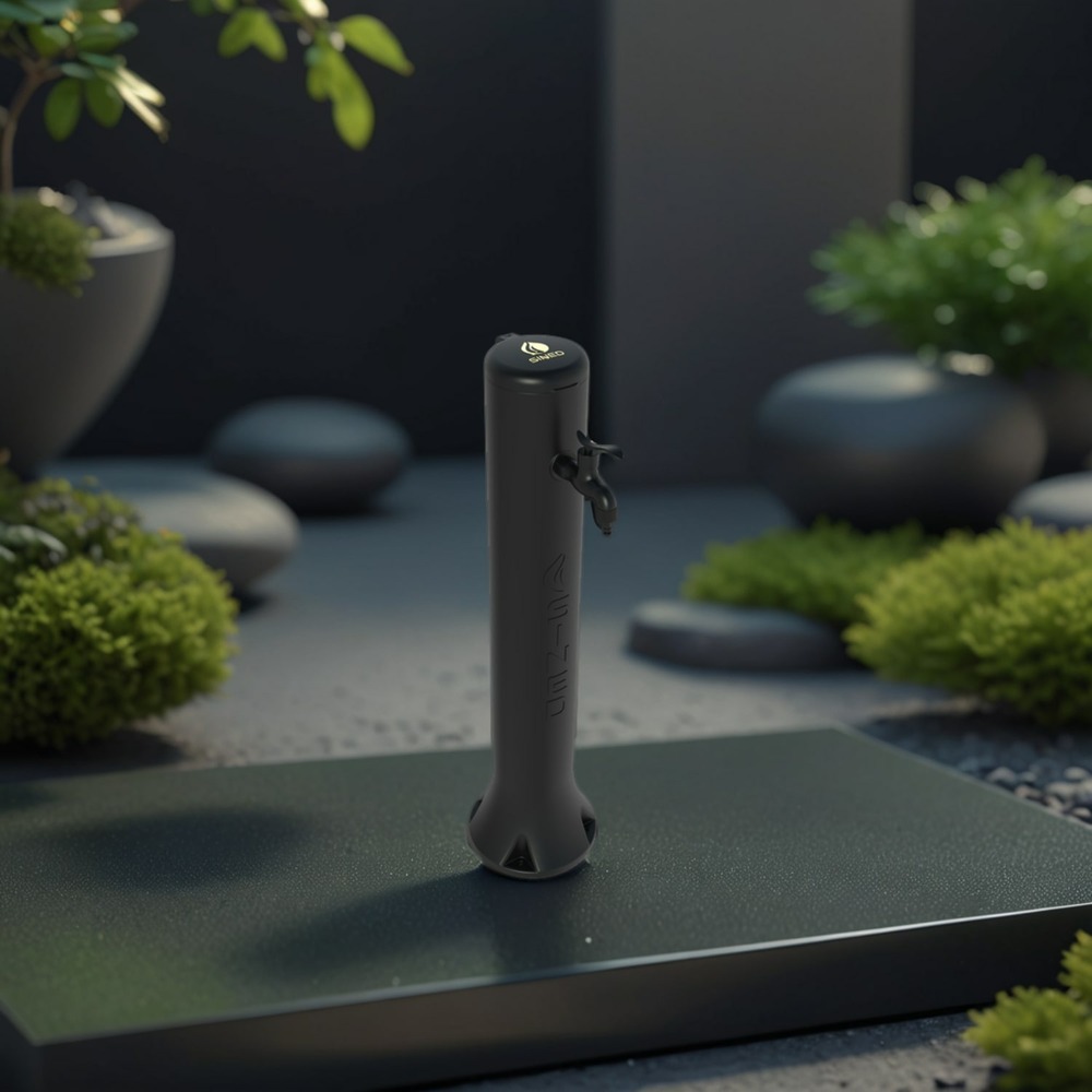 Fontaine en hdpe noir avec raccordements rapides fontaine en hdpe noir triton sined