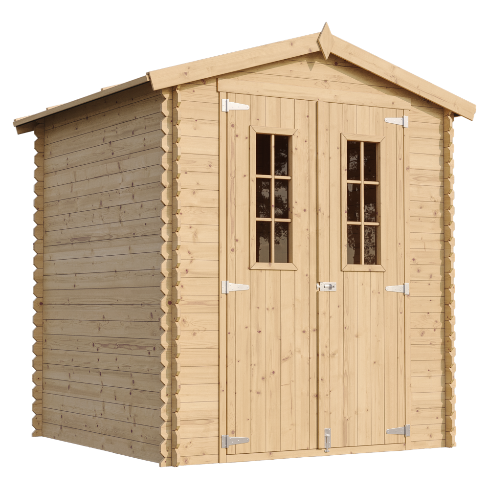 Abri de jardin en bois - stockage extérieur i186xl196xh218 cm/ 2,82 m2 - timbela m320c