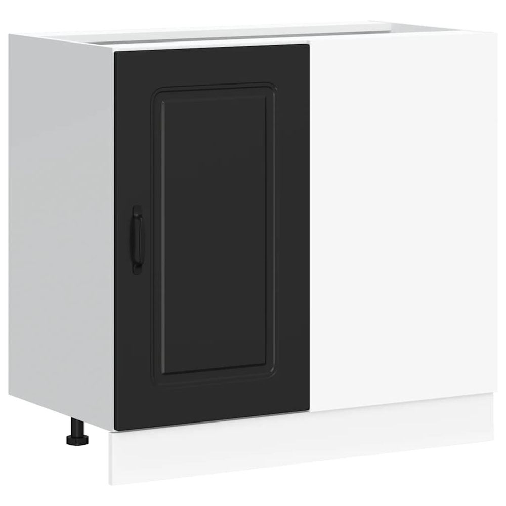 Meuble bas de cuisine « kalmar » bois d'ingénierie noir