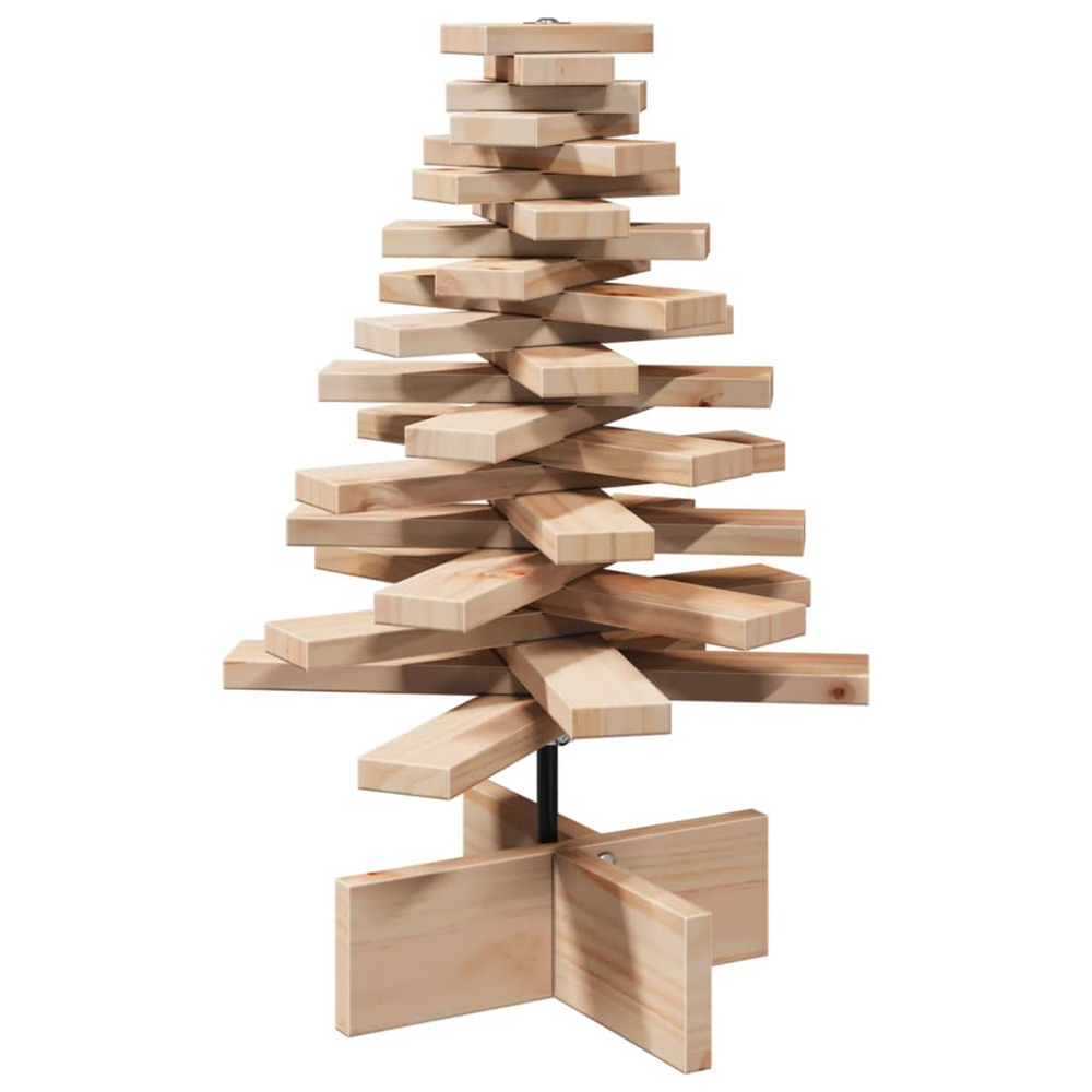 Arbre de noël en bois pour décoration 60 cm bois massif de pin