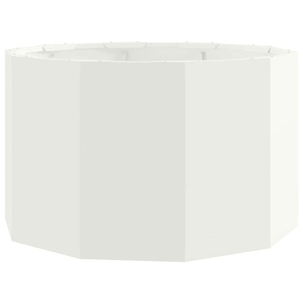 Jardinière blanc 60 x 60 x 35 cm acier