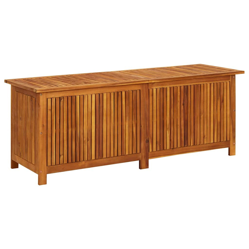 Boîte de rangement de jardin 150x50x58 cm bois d'acacia solide