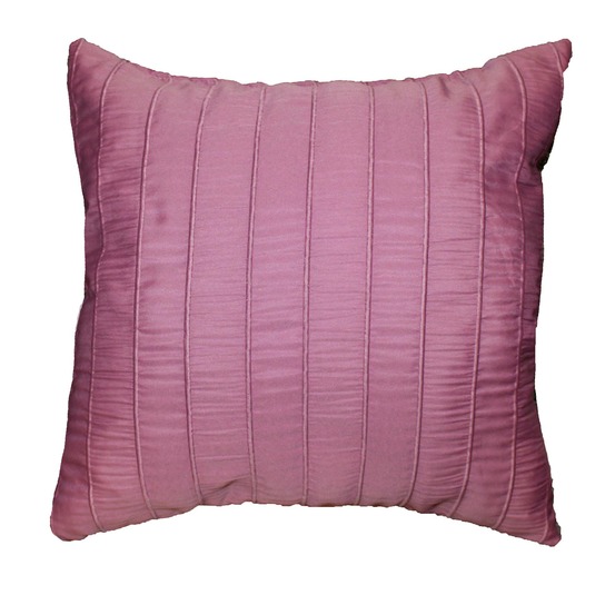 Coussin jacquard rayures crash lineo rose 40 x 40 cm