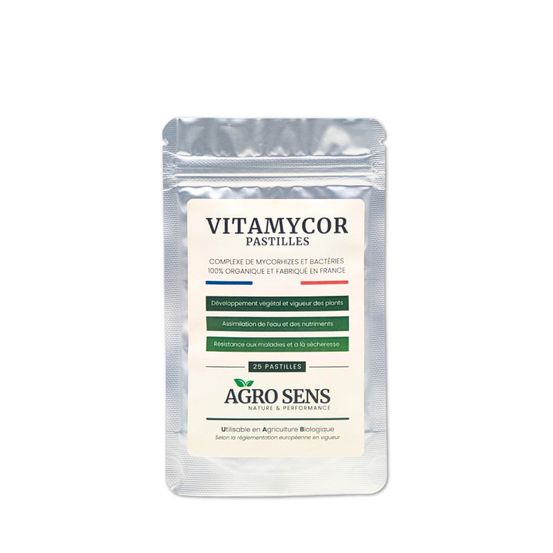 Vitamycor pastilles - mycorhizes pour plantations - agro sens - sachet 25 pastilles