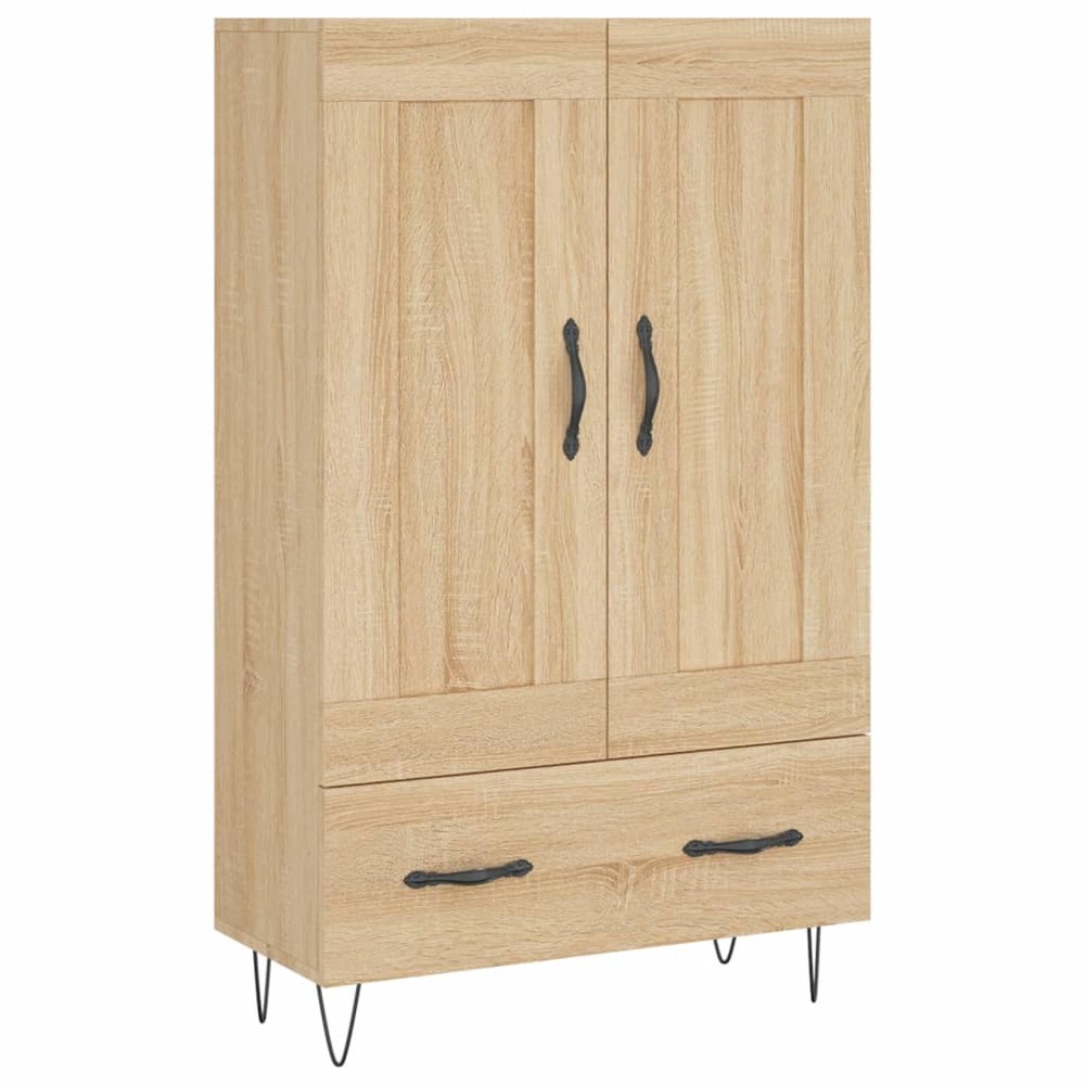 Buffet bahut commode armoire meuble de rangement organisateur cuisine salle de séjour salon haut sonoma 69,5 x 31 x 115 cm bo