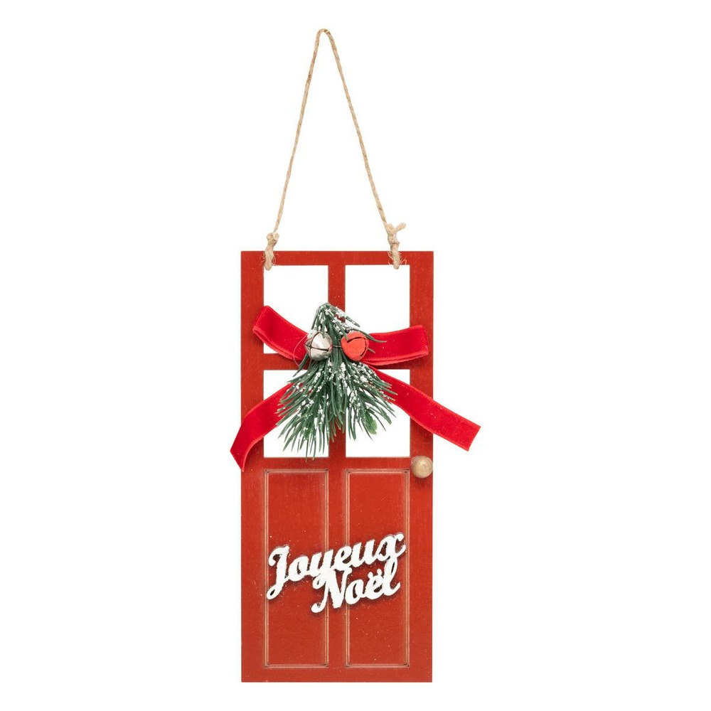 Sdn bois porte jn rouge 15cm