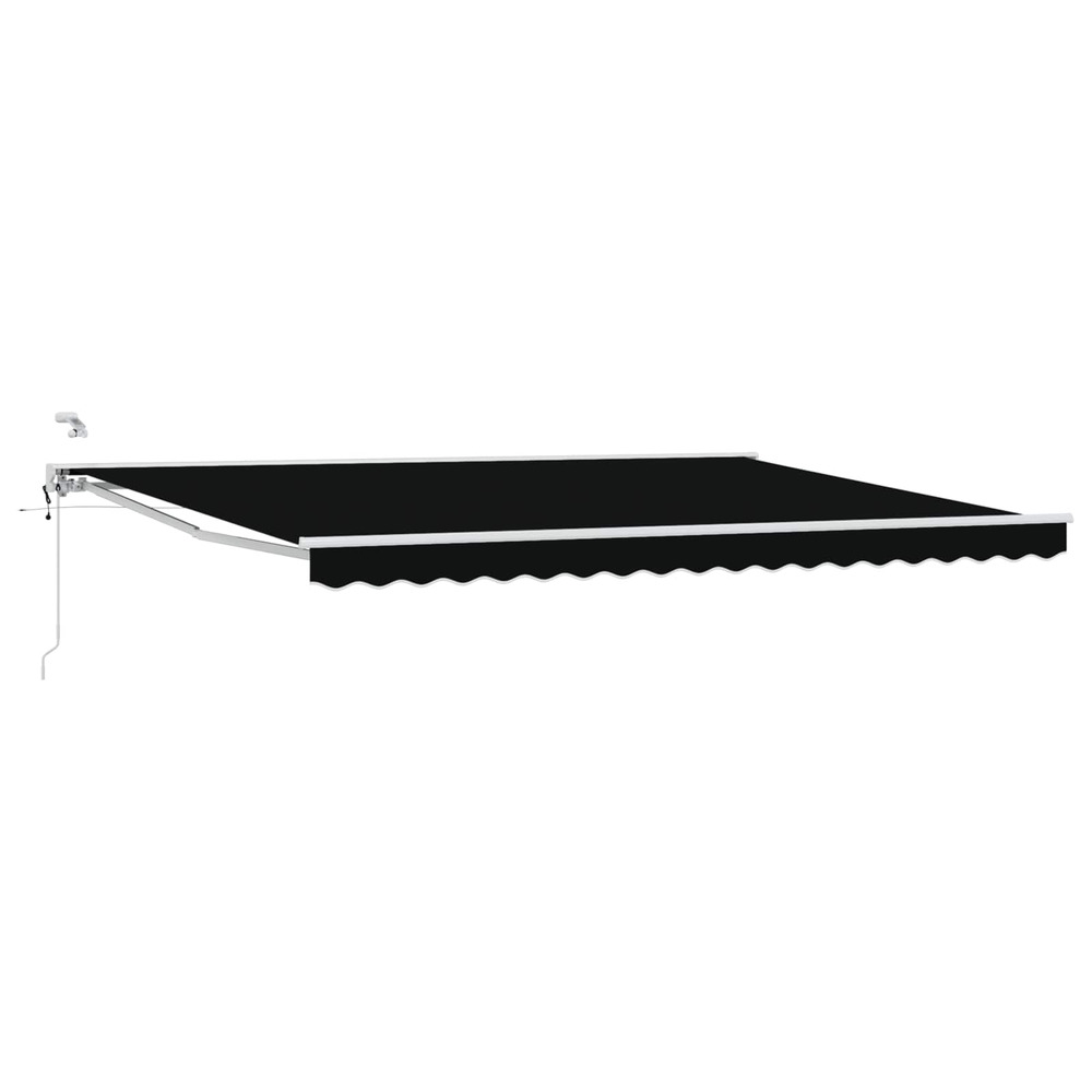 Auvent rétractable électrique noir et blanc 4 × 3 m
