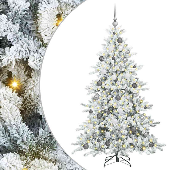 Sapin de noël artificiel à branches articulées blanc 180 cm