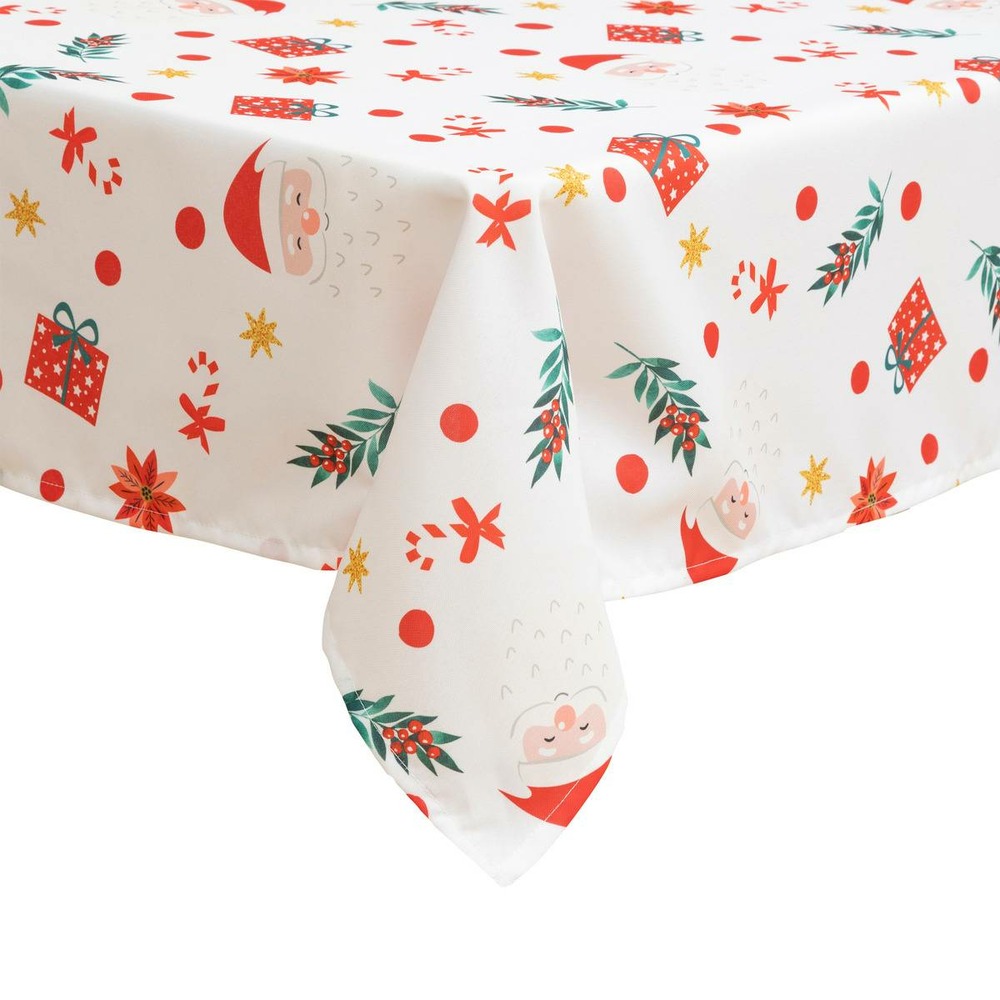 Nappe anti tâche imprimée père noël 140x360cm