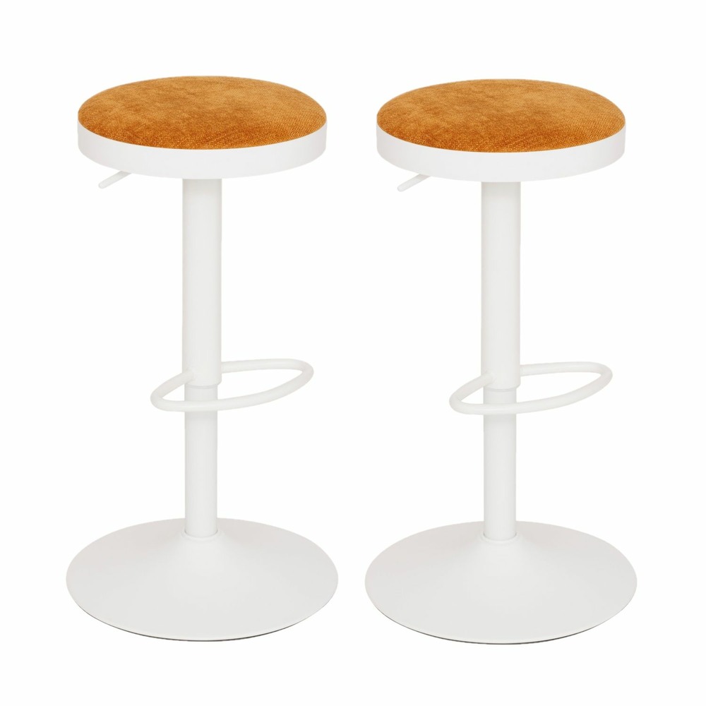 Lot de 2 tabourets de bar en velours ilsa