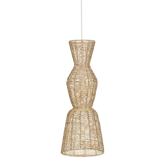 Lampe suspension en jute