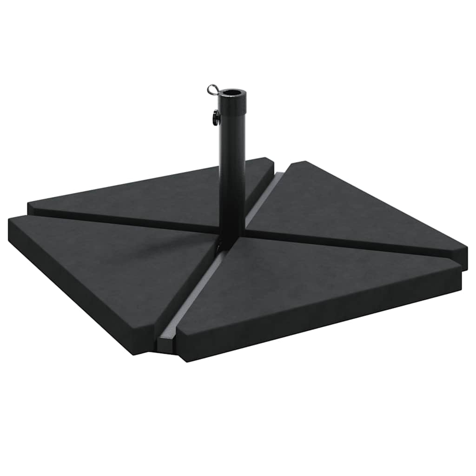 Ensemble de bases de parasols de jardin 5 pcs granit et acier