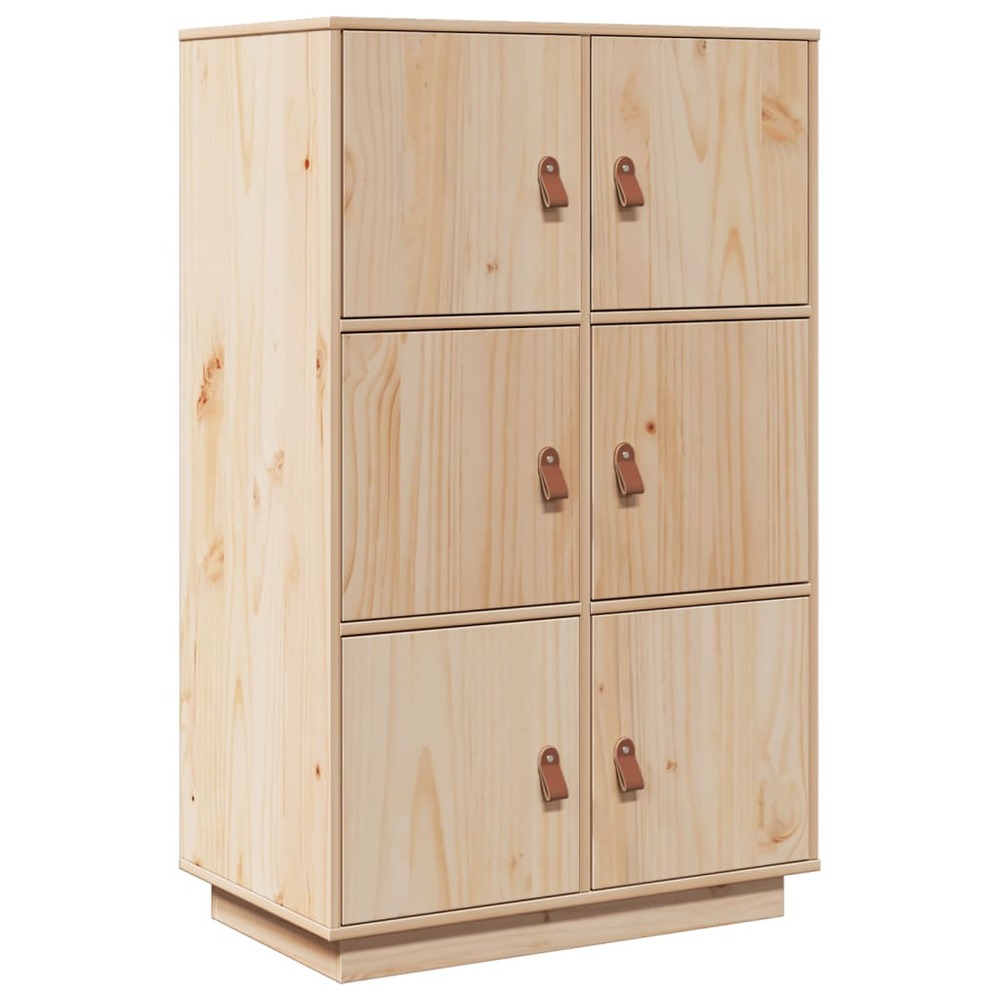Buffet bahut commode armoire meuble de rangement organisateur cuisine salle de séjour salon haut 67 x 40 x 108,5 cm bois mass