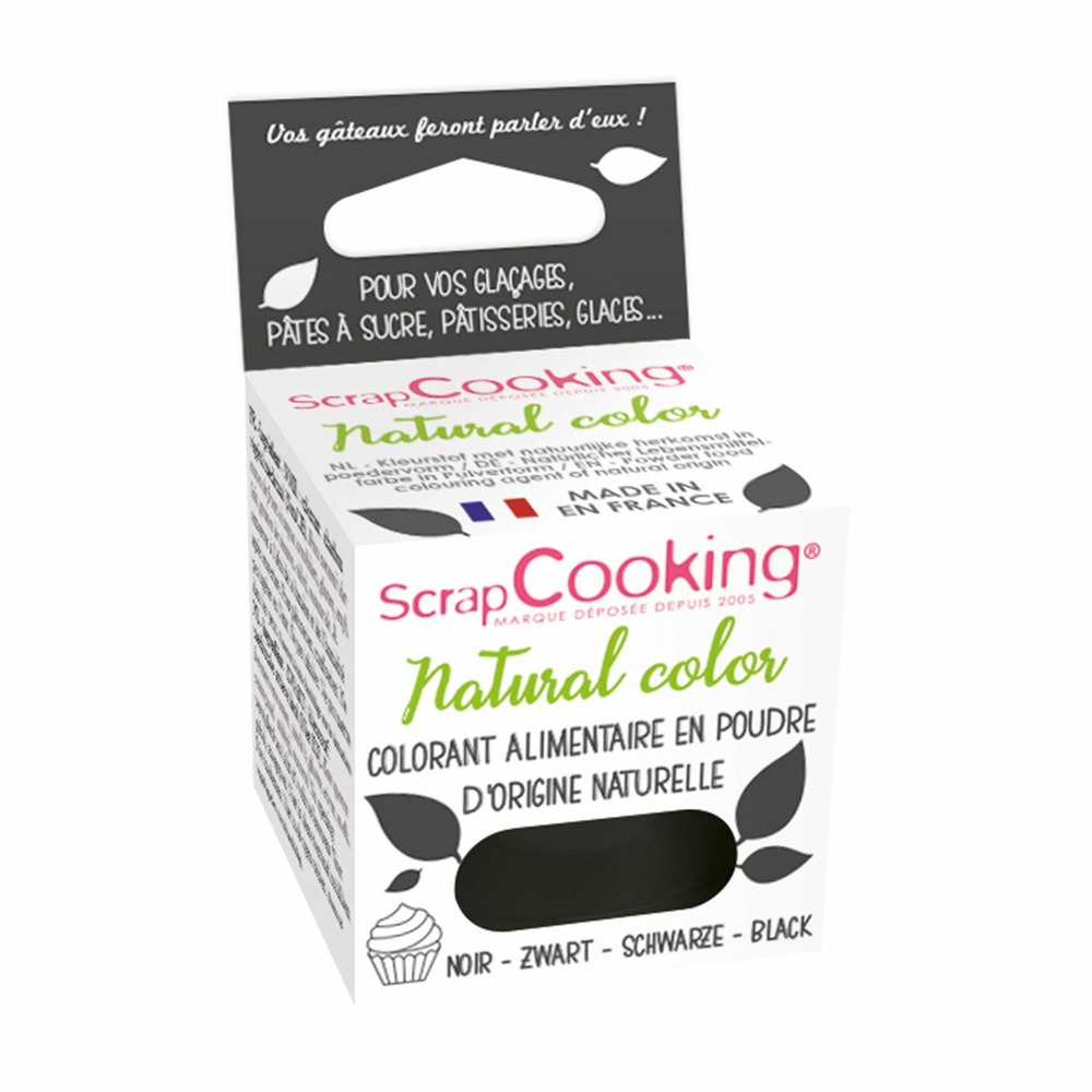 Colorant alimentaire naturel en poudre - noir