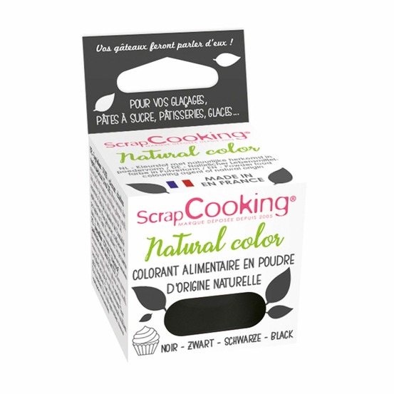 Colorant alimentaire naturel en poudre - noir