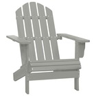 Chaise de jardin bois gris