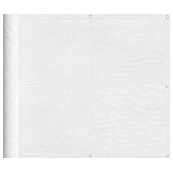 Écran de balcon blanc 90x800 cm 100% polyester oxford