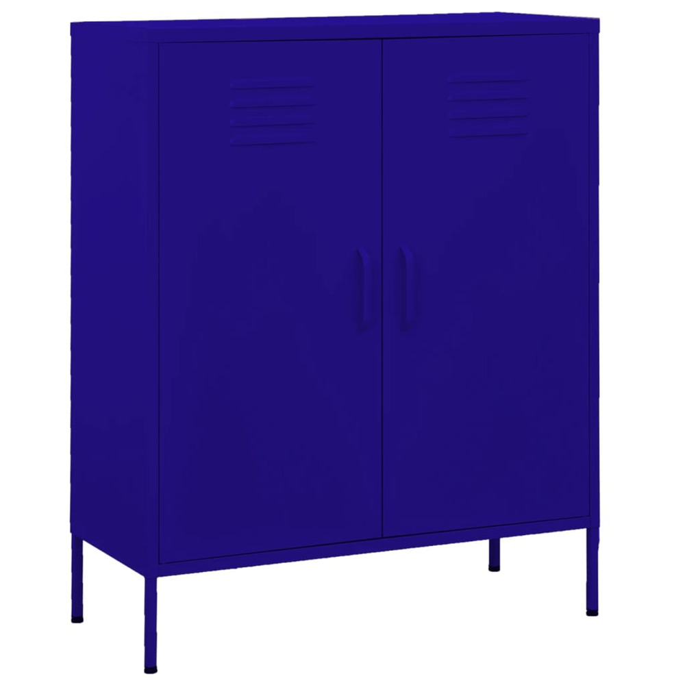 Armoire de rangement bleu marine 80x35x101,5 cm acier