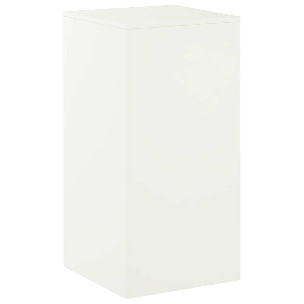 Support de plante blanc 40 x 40 x 80 cm acier