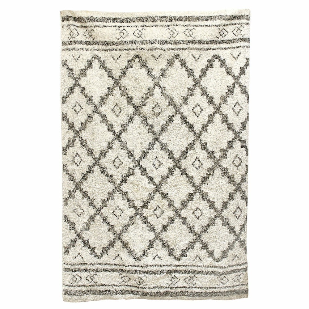 Tapis rectangulaire ethnique mirage - l. 170 x l. 120 cm - beige