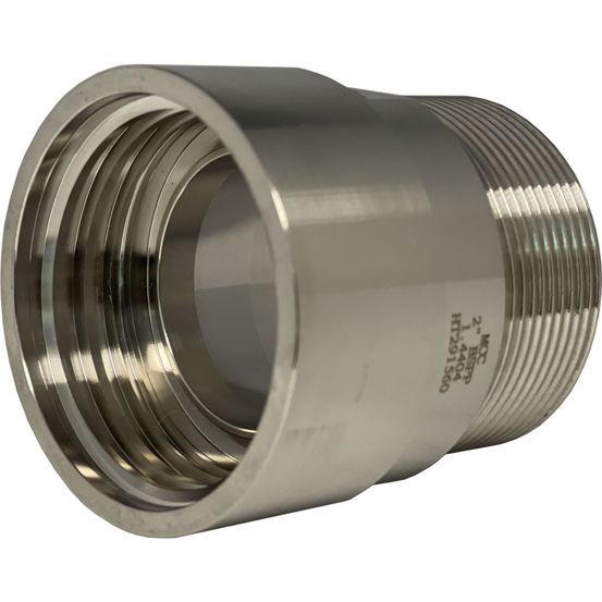Raccord femelle s60x6-mâle bsp en inox pour ibc 1000 litres - 1''1/2