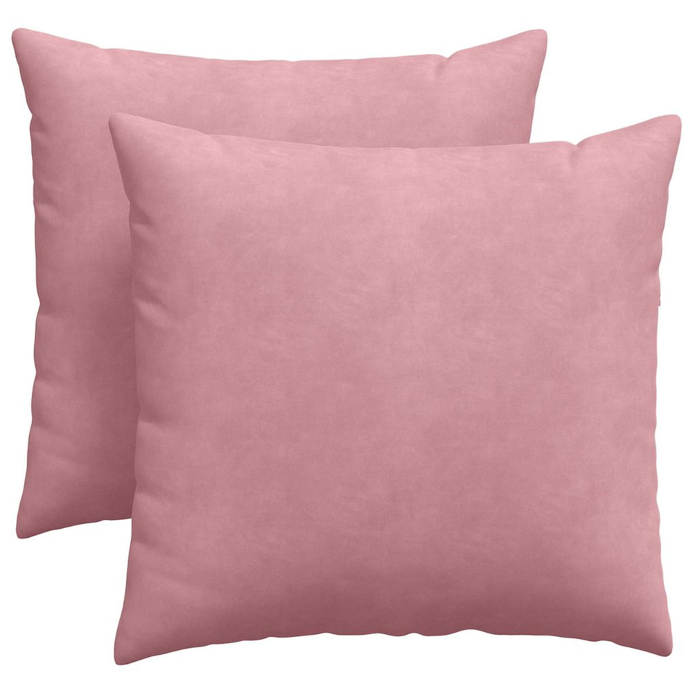 Coussins de canapé 2 pcs rose 45 x 45 cm