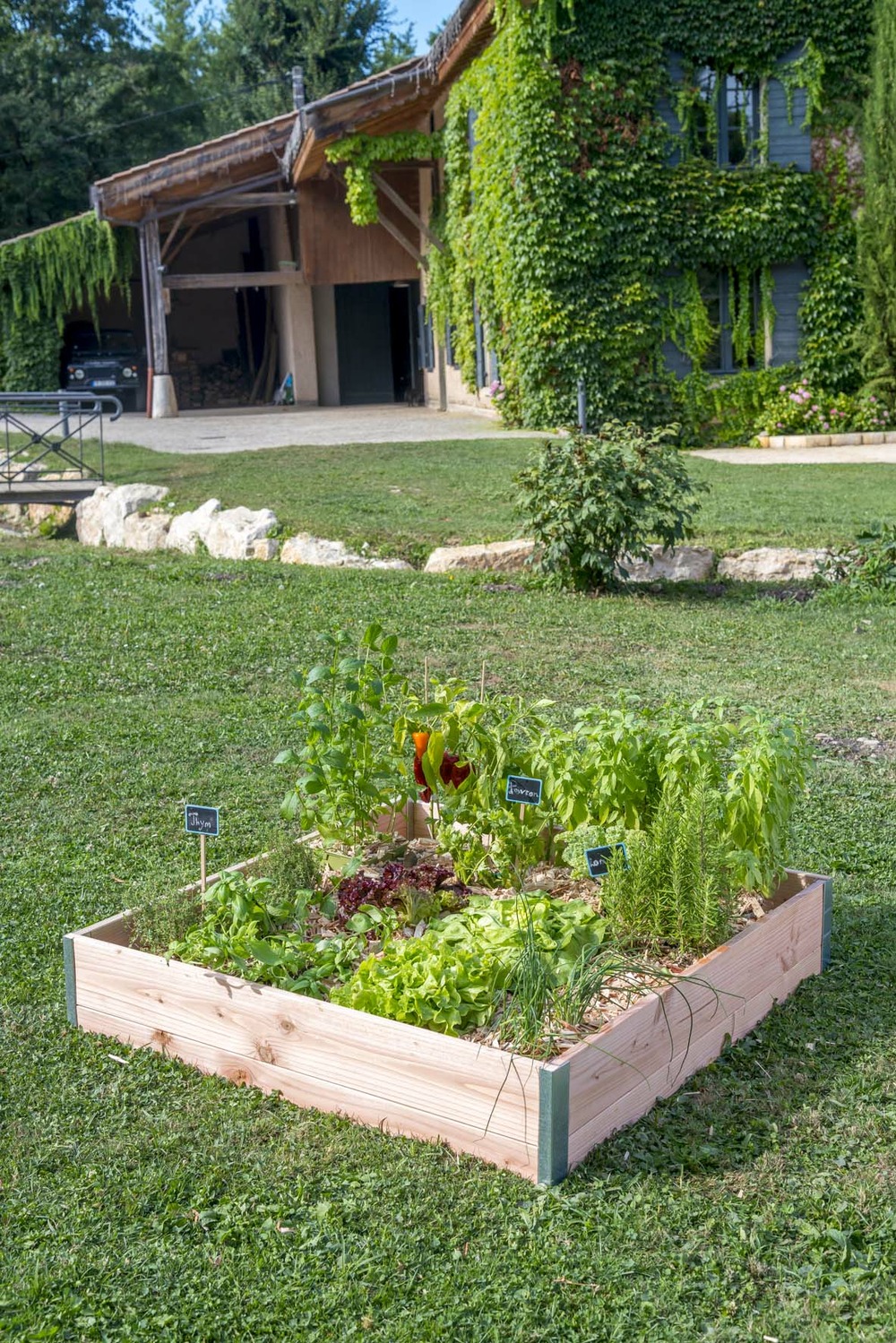 Carre potager design l100 x l95 x h18cm ep19mm