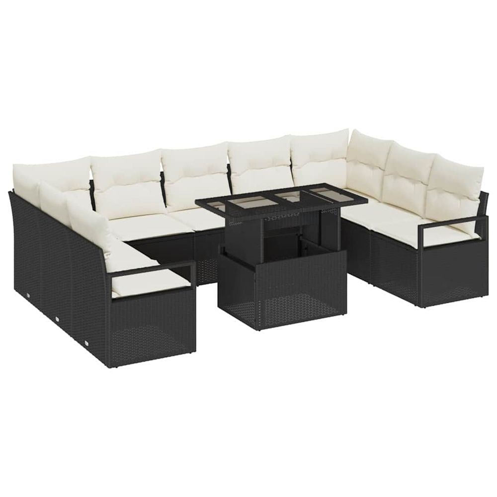 Ensemble de canapé de jardin 10 pc 9-nombre de places