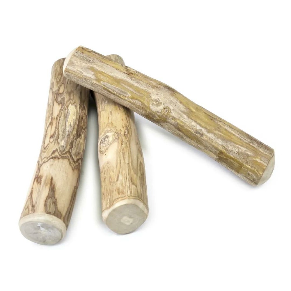 Pack découverte (3 bâtons) à mâcher en bois de café de java, taille s, jouet naturel pour petit chien (-8kg)