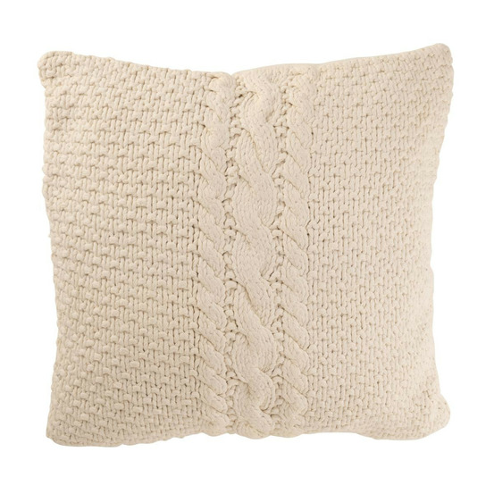Coussin en tricot tressé