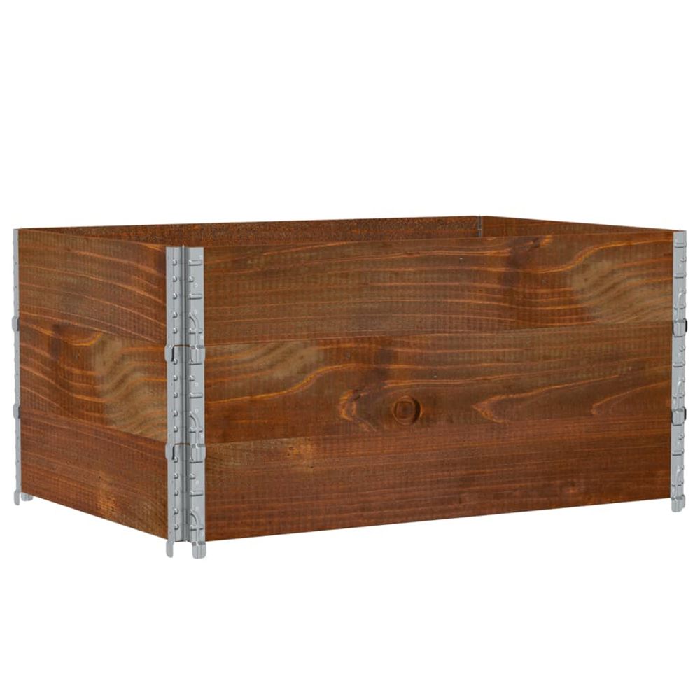 Jardinière d'extérieur marron 120x80 cm bois massif de pin