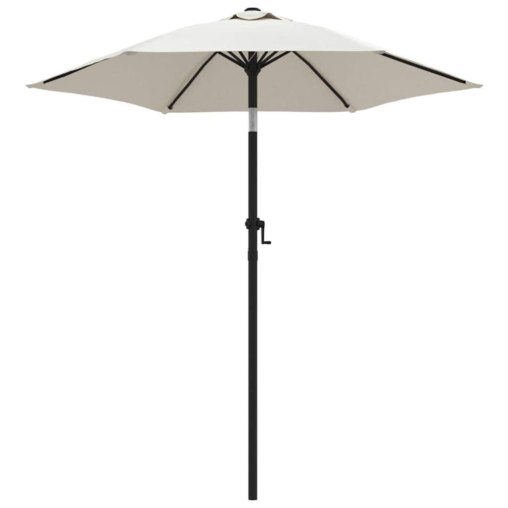 Parasol blanc sable 200x224 cm aluminium