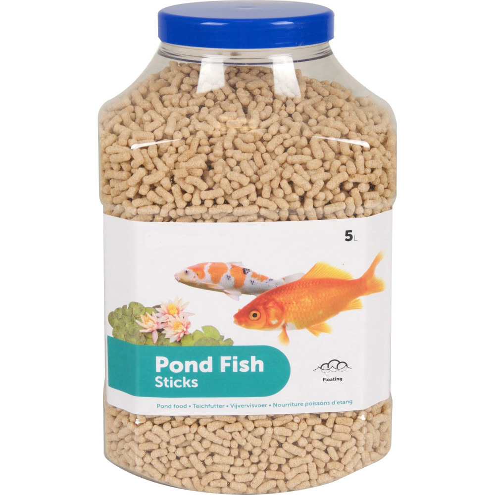 5 litres, nourriture poisson d'étang, sticks 4 mm