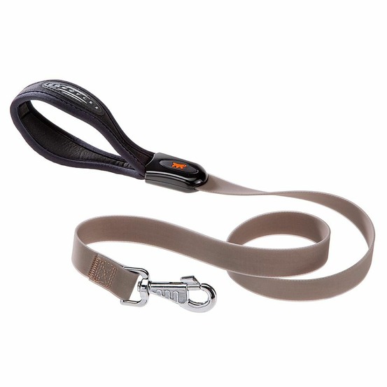 Laisse pour chiens evolution g16/110 hypoallergénique, lavable, poignée rembourrée, taupe