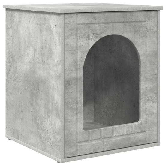 Maison pour chat béton 53 x 52 x 62 cm bois d'ingénierie