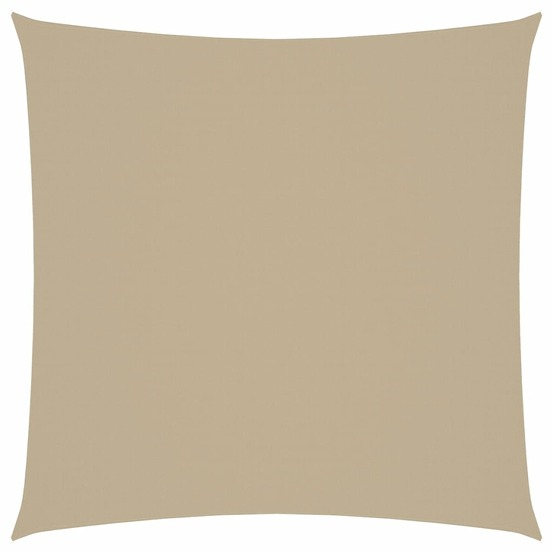 Voile de parasol tissu oxford carré 7x7 m beige