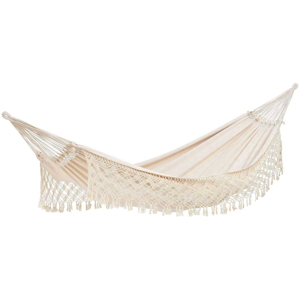 Hamac Familial Rio ecru 360x160 Jacquard
